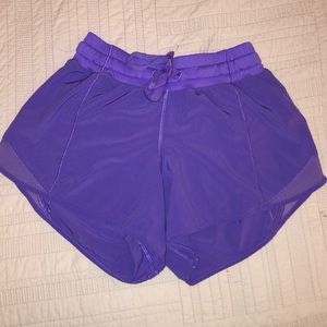 Lululemon Hotty Hot 2.5" Purple Shorts